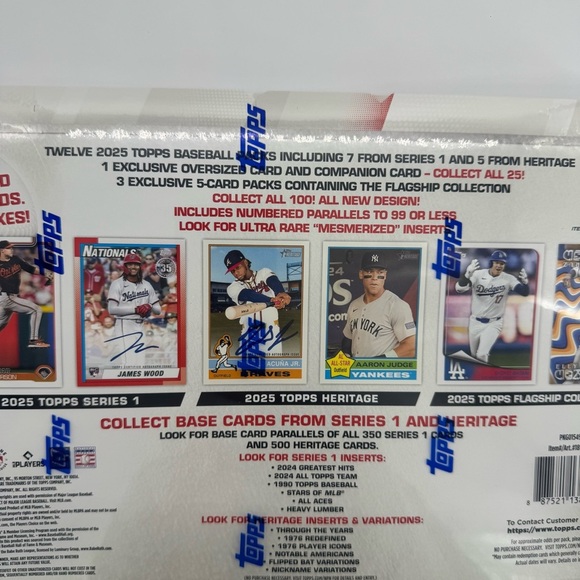 NEW 2025 Topps Baseball The Flagship Collection Series 1 +Heritage 3 Bonus Pack - Picture 10 of 12